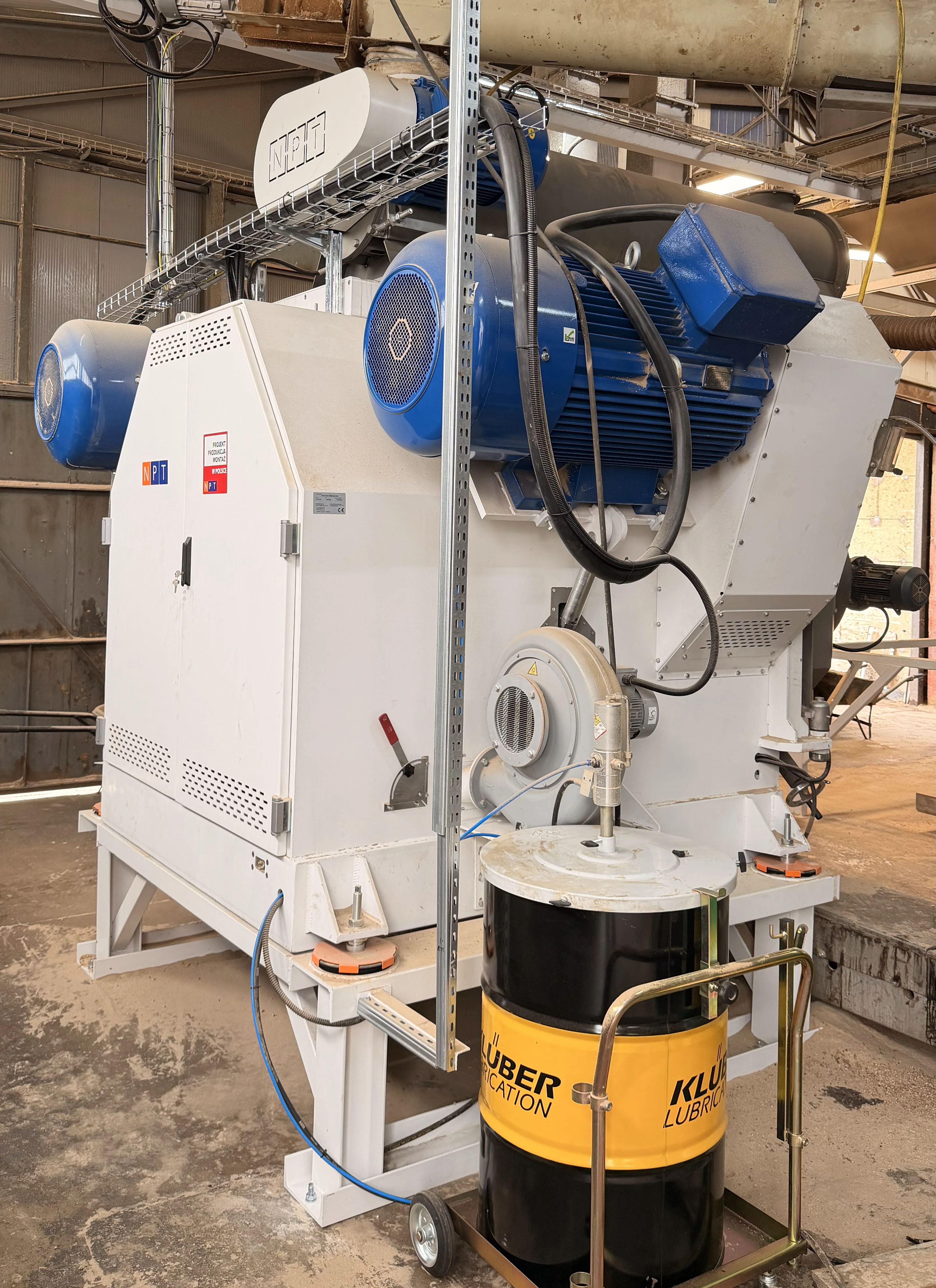 Granulator Nawrocki GRB2 880 z układem trzech rolek — granulator GRB2 880.264 do pasz i biomasy, od Nawrocki, wyprodukowano w Polsce