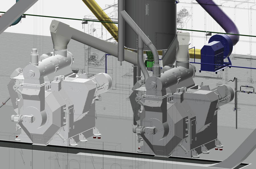 Usine de granulés de bois Nawrocki GRB880 — presse à granulés GRB2 880.264 pour aliments et biomasse, de Nawrocki, fabriquée en Pologne
